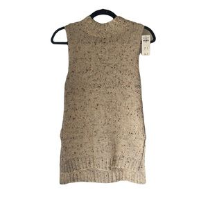 Abercrombie Knit Sweater Vest in an Oatmeal Color